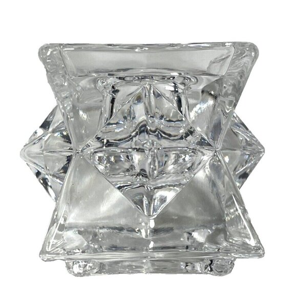 Vintage Star Michael C Fina Fifth Avenue Lead Crystal Candle Holders w/ Box - Picture 5 of 7